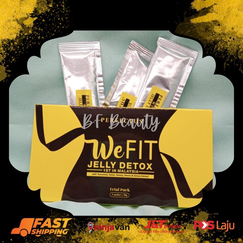 PERFECTUS WE FIT JELLY DETOX - TRIAL PACK (3 SACHETS) SLIMMING JAMU ...