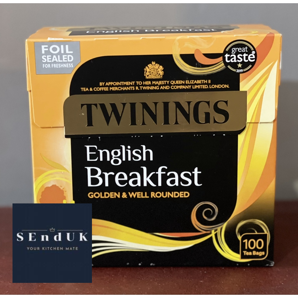 TWININGS TEA LONDON - English Breakfast Golden & Well Rounded 100 ...
