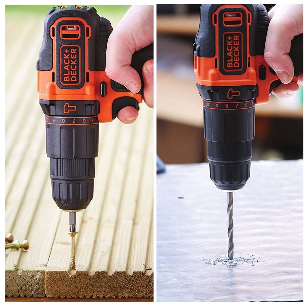 BLACK DECKER BDCHD18K Cordless Hammer Drill Powered by 18V Lithium With Case Shopee Malaysia