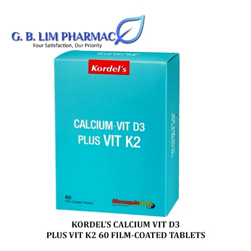Kordel's Calcium + Vit D3 Plus Vit K2 60 Tablets One Box (EXP 31OCT2025 ) Shopee Malaysia