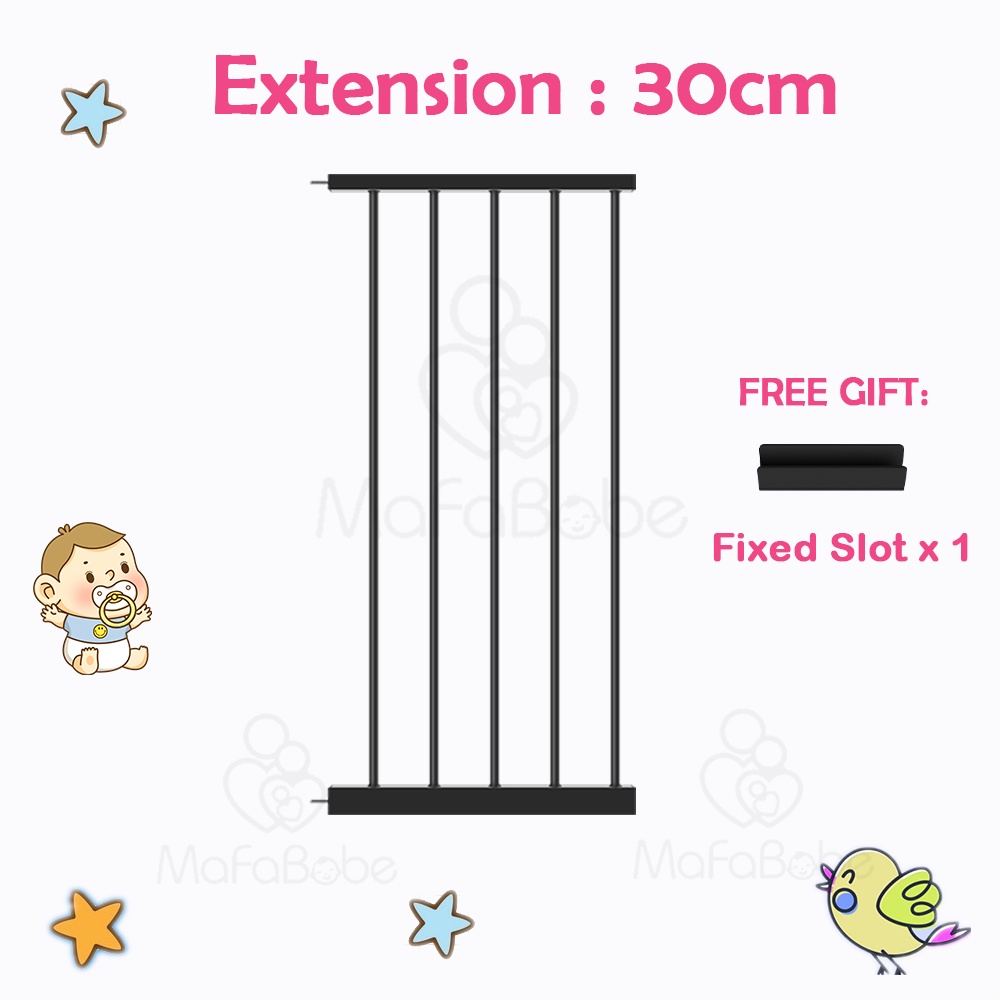 Mafababe💕3 Safety Lock Baby Safety Gate Auto Lock Pagar Baby Safety