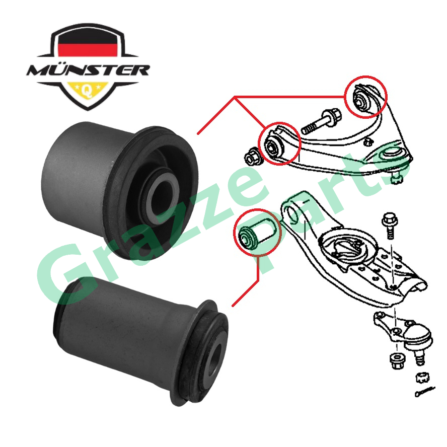 Münster Front Lower & Upper Control Arm Bush MR519398 / MR992410 
