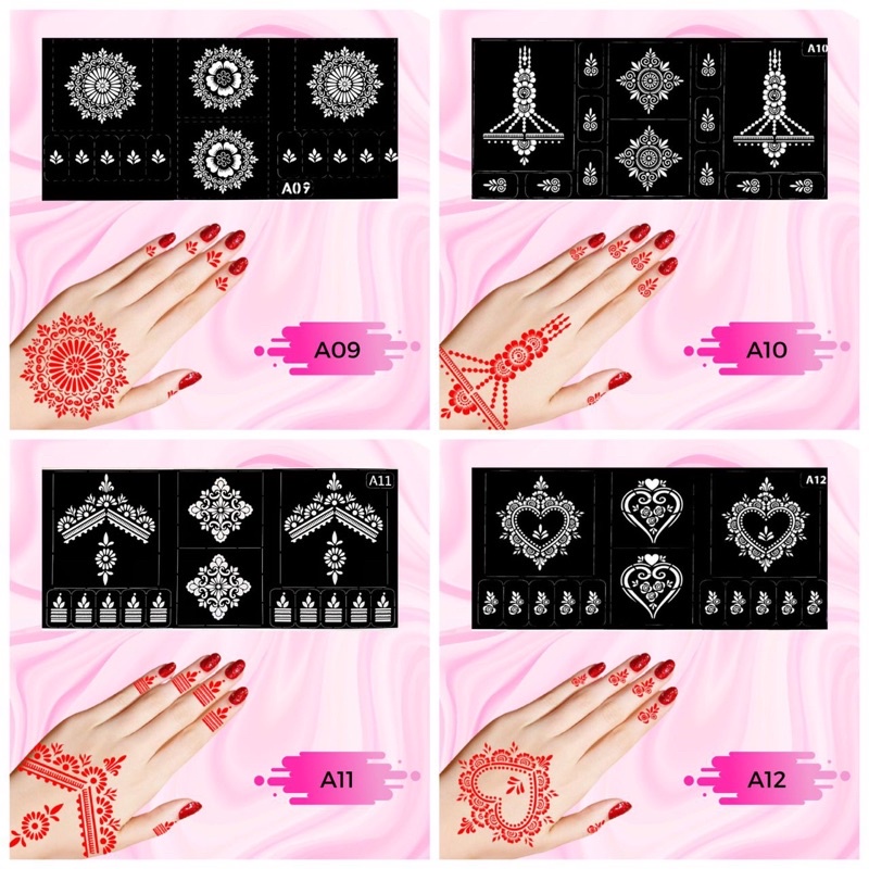[Ready Stock] Henna Sticker / Sticker Inai Murah Mudah Jimat | Shopee ...