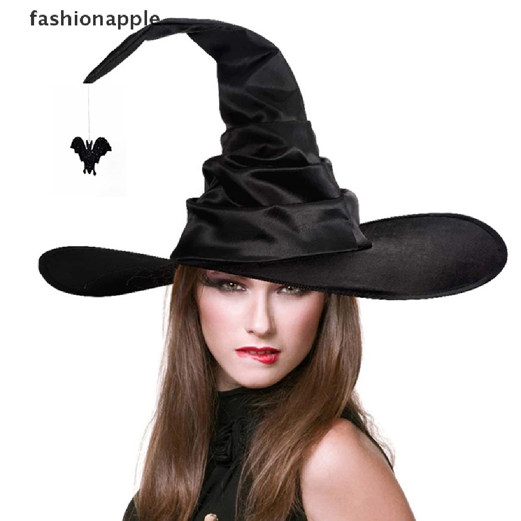 Witch Party Cake Decorations - Silver Crown & Black Witch Hat With Mini Balloons Topper Set