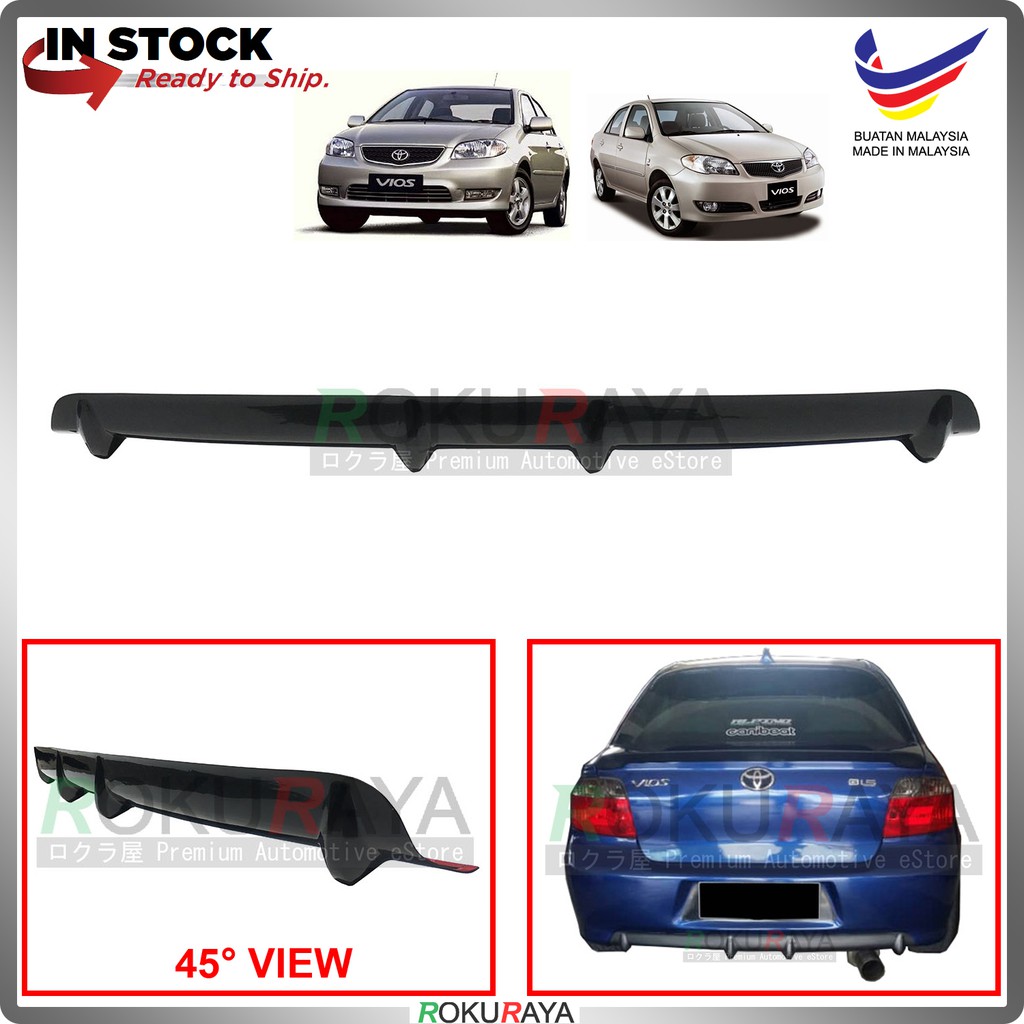 Toyota Vios Orga NCP42 (1st Gen) 2002-2007 Vortex Generator Aerodynamic ...