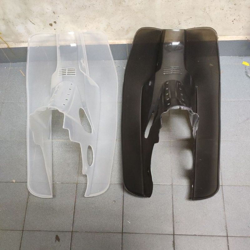 Sayap legshield leg shield kepok transparent black / tinted transparent  white honda ex5 high power ex5 dream