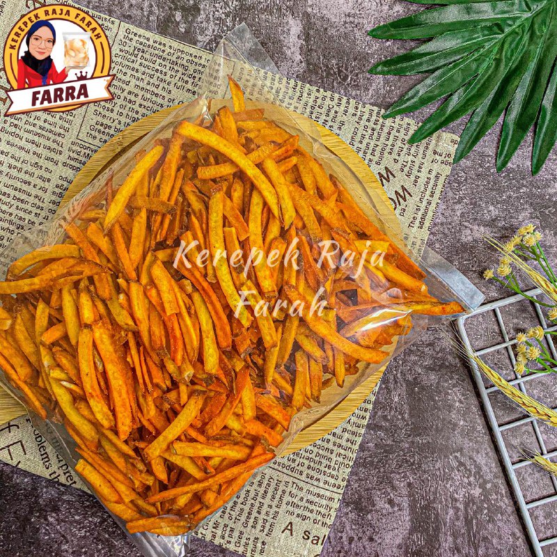 Kerepek Ubi Racik Kari (500g) 𝙆𝙚𝙧𝙚𝙥𝙚𝙠 𝙍𝙖𝙟𝙖 𝙁𝙖𝙧𝙖𝙝 𝙃𝙌 | Shopee Malaysia