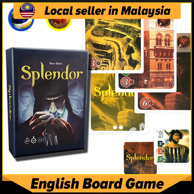 English Splendor Board Game for Home Party Entertainment Kids a ...