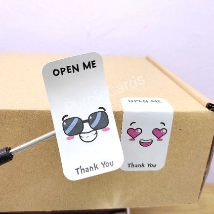 27pcs Cute Emoji Open Me Thank You Sticker Seal / Packaging Print ...