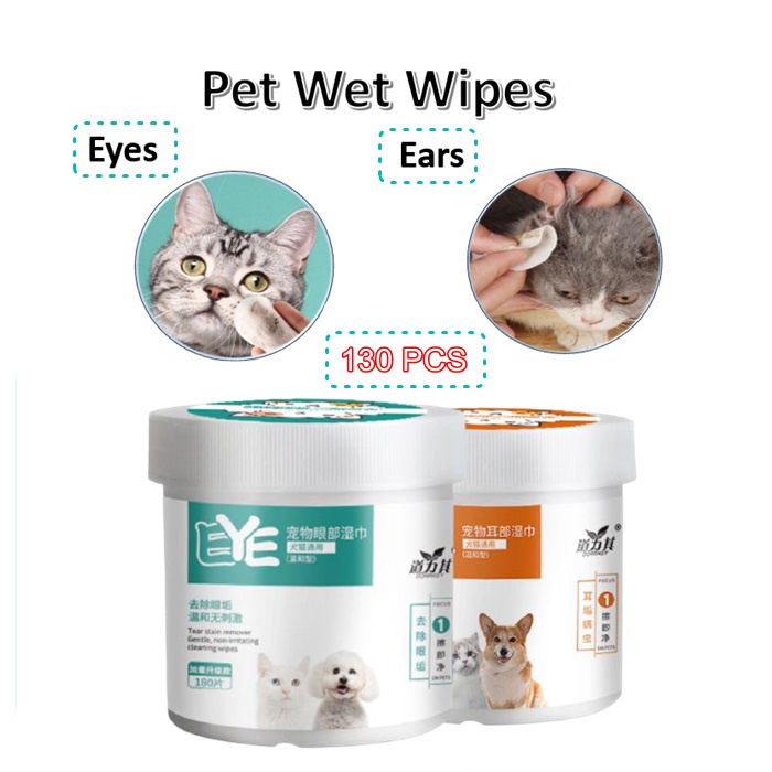 130/150Pcs Cats Wipes Dogs Tear Ear Stain Remover Cleaning Wet Towel Pet  Persian Cat Ragdoll Golden Retrievers Grooming Supplies - AliExpress