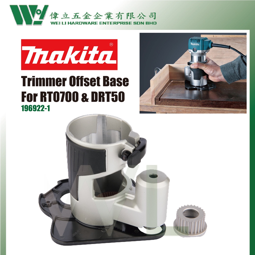 Makita router best sale offset base