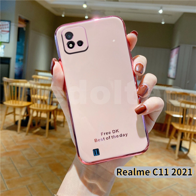 Case Realme C11 2021 New Style Lens Protection 6D Plating Soft