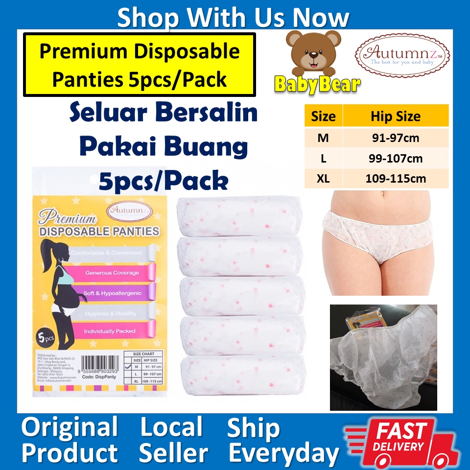 AUTUMNZ Premium Disposable Panty (5pcs/pack)