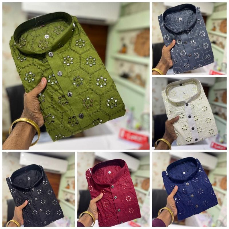 Mirror Work Kurta Set Shopee Malaysia