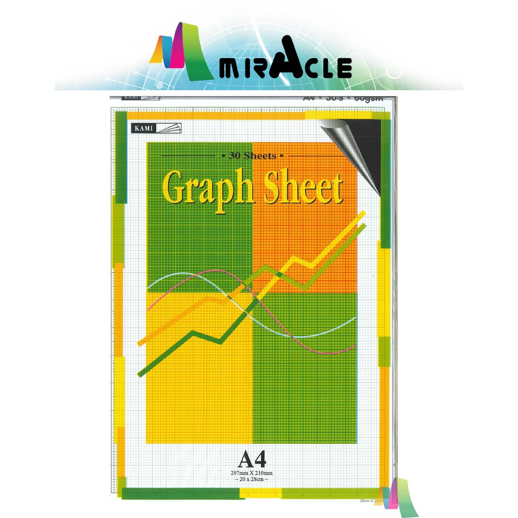 GRAPH PAPER A4 60G 30 Sheets (GRAPH 1 SIDE) KERTAS GRAF | Shopee Malaysia
