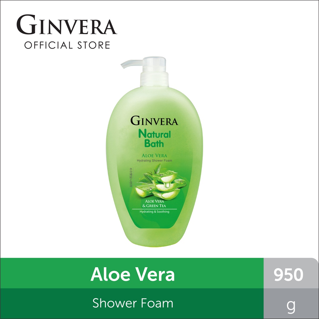 Ginvera Natural Bath Aloe Vera Shower Foam 950g Shopee Malaysia