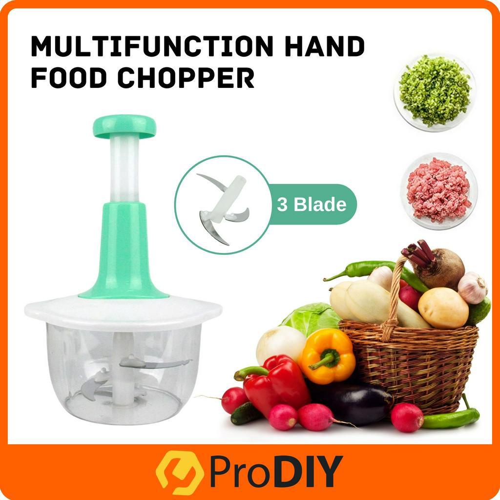 Manual Food Processor Multifunctional Gourmet Cuisine Hand Pat Chopper Press  Cutter Vegetable Meat Grinder