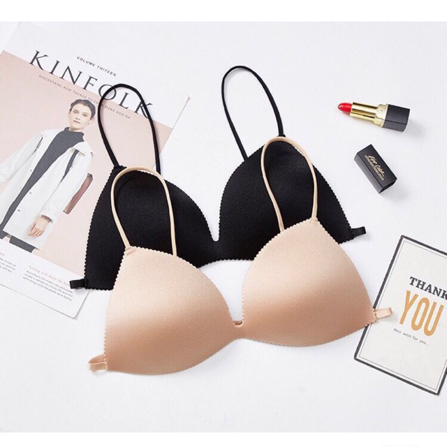 Rubber Molded bra With Thin Strap | Shopee Malaysia