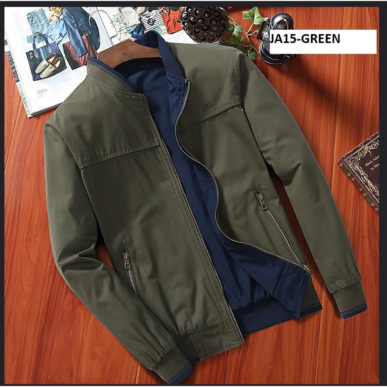 Double Side Wearing Cotton Jacket Casual Coat JA15 | Shopee Malaysia