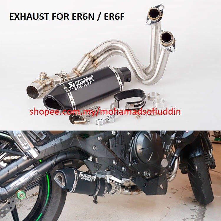 Kawasaki deals er6n akrapovic