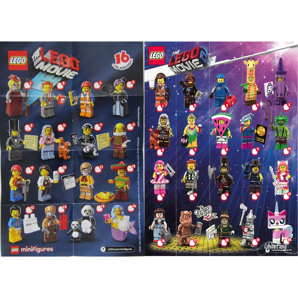 Lego movie best sale 1 minifigures