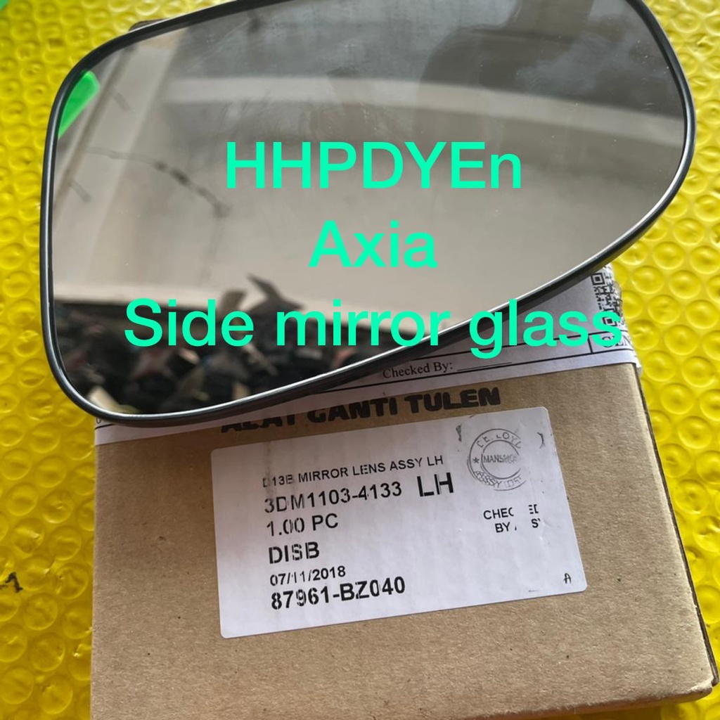 Perodua Axia Front Side Mirror Glass Left Right Pcs Ready Stock Shopee Malaysia