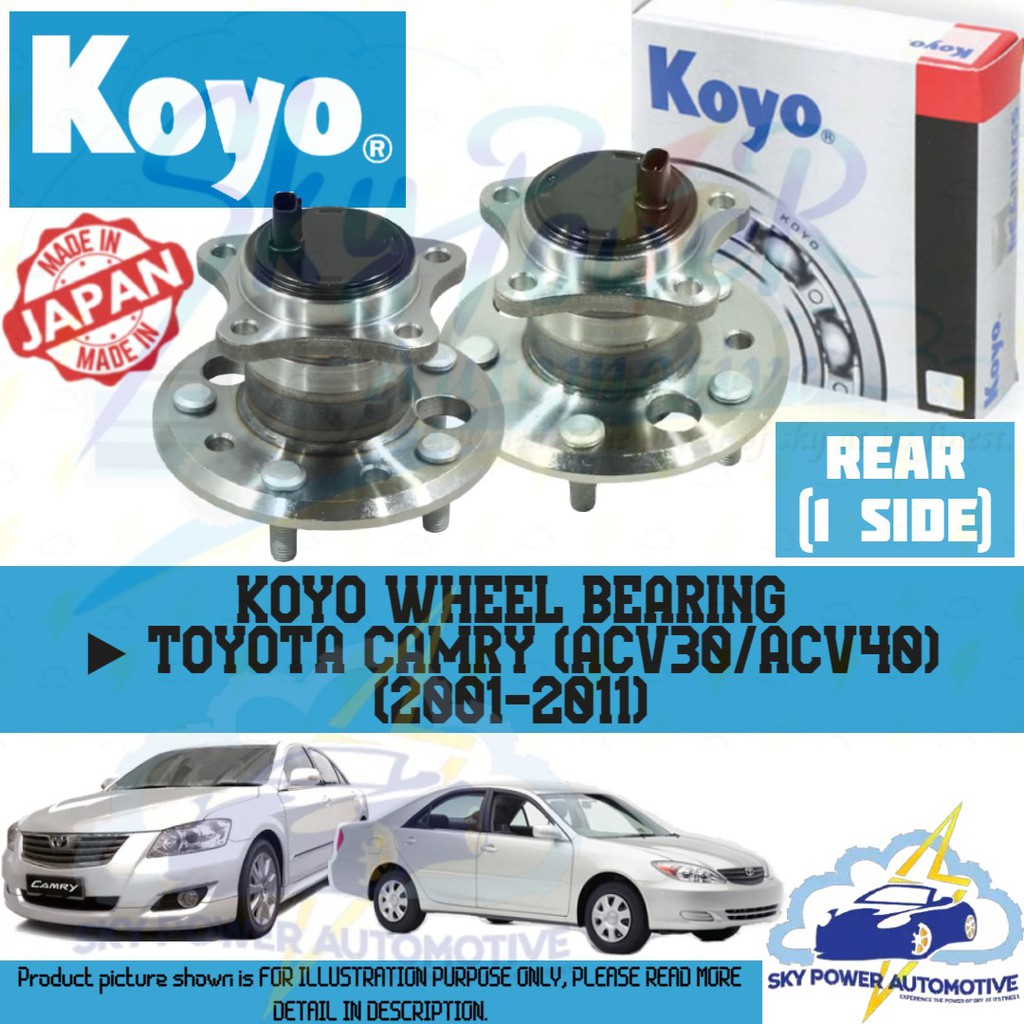 TOYOTA CAMRY (ACV30 / ACV40) (2001-2011) KOYO WHEEL BEARING (REAR ...
