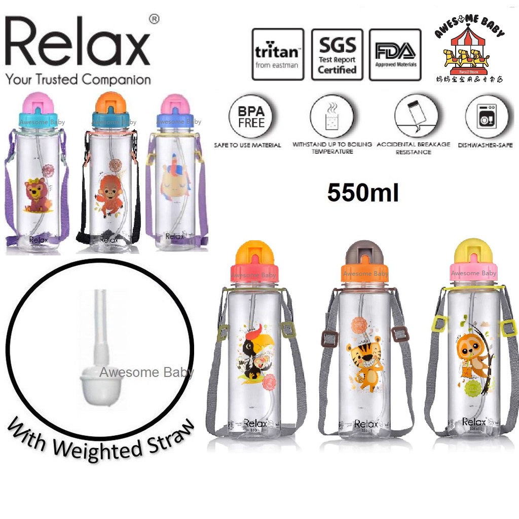 400ml/550ml High Quality Tritan Material Kids Water Bottle With
