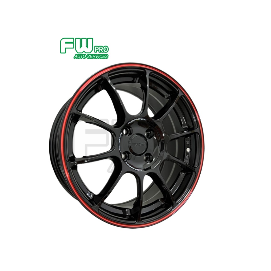 New Sport Rim Rays ZE40 15 inch 7jj 4x100 One Set 4pcs Shopee Malaysia