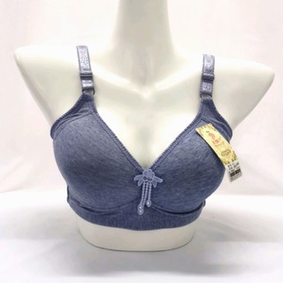 5502｜D Cup Plus Size 46-52 Women's Full Cup Cotton Coverage Non Wired Bra  No Dawai Bra Baju Dalam Wanita 无钢圈内衣