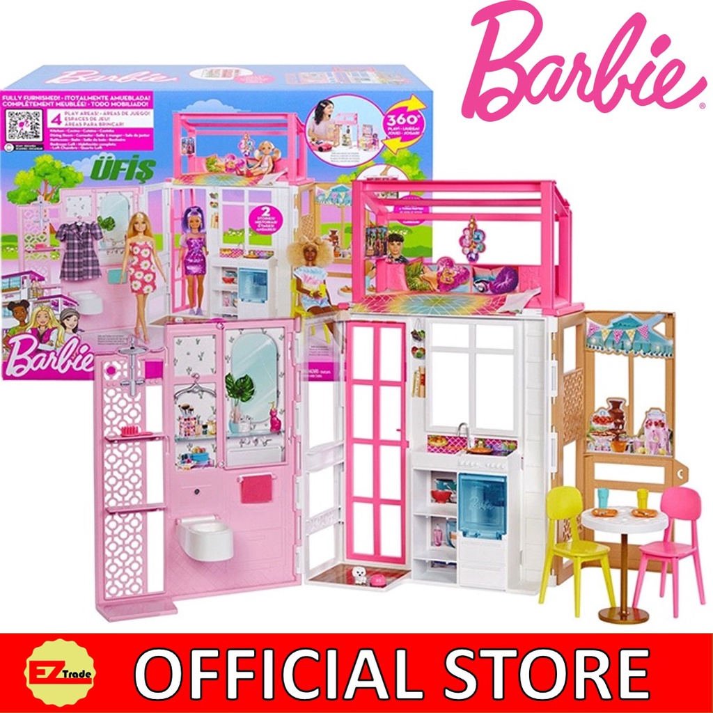 Barbie Estate Dollhouse Playset HCD47/ready Stock | Shopee Malaysia