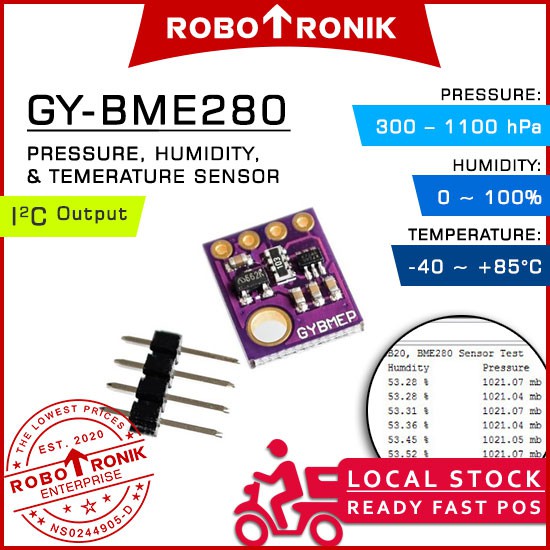 GY-BME280 Pressure & Humidity & Temperature Sensor Module, BME 280 ...