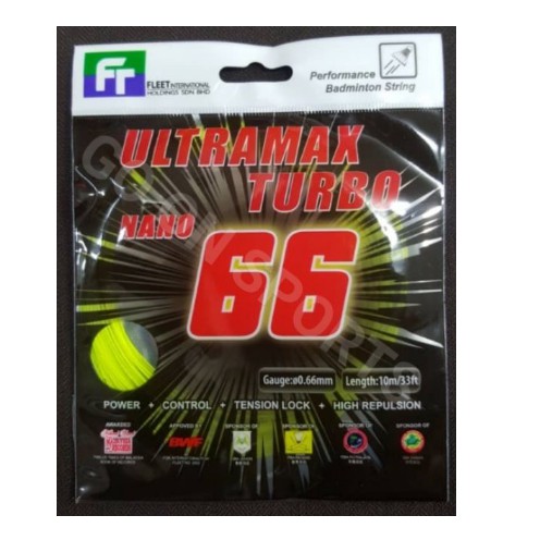 Felet / Fleet Ultramax Turbo Nano 66 Badminton String (100% Original ...