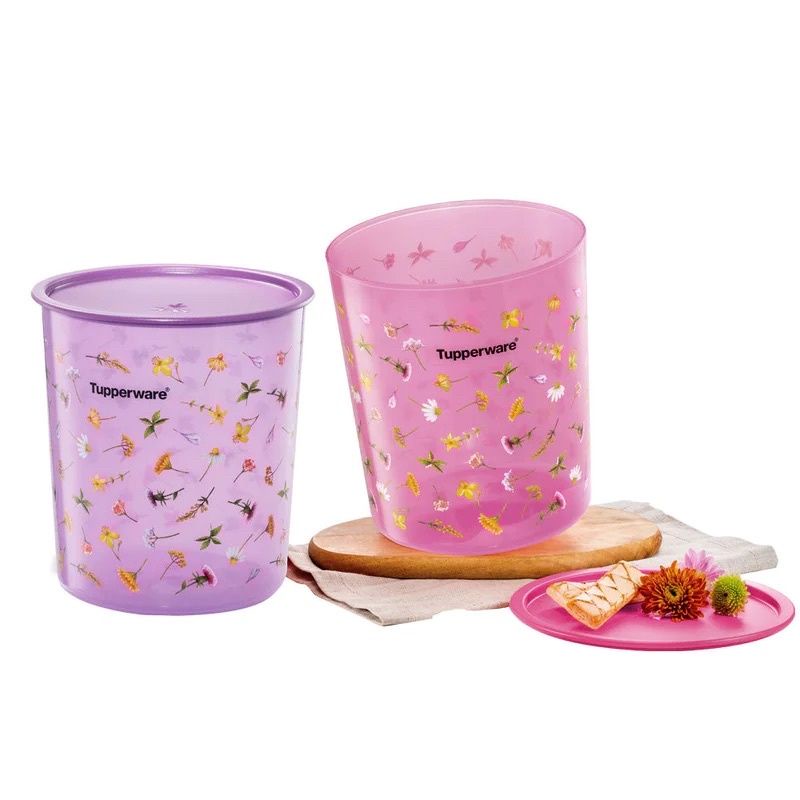 Tupperware Spring Bloom Maxi Canister 5.5L (2pcs) | Shopee Malaysia