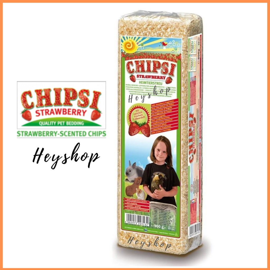 Chipsi Hamster Bedding Strawberry 1kg (15L) Wood Shaving / Chips
