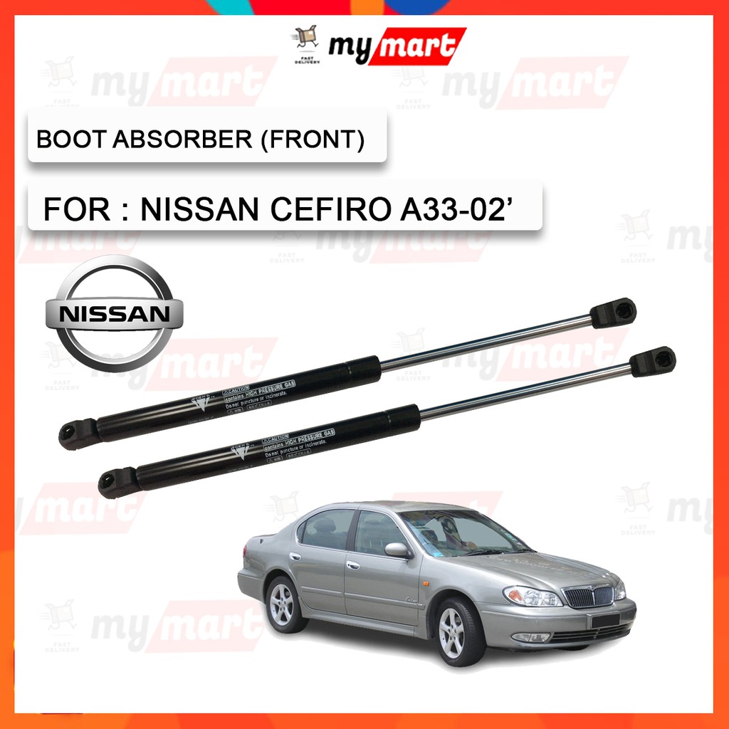 Nissan Cefiro A33 2002 Front Bonnet Damper Boot Absorber Gas Spring Set ...