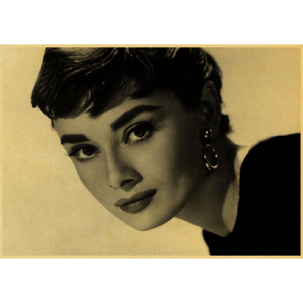 Hot Sale Fashion Girl Audrey Hepburn Posters Vintage Retro Poster Home ...