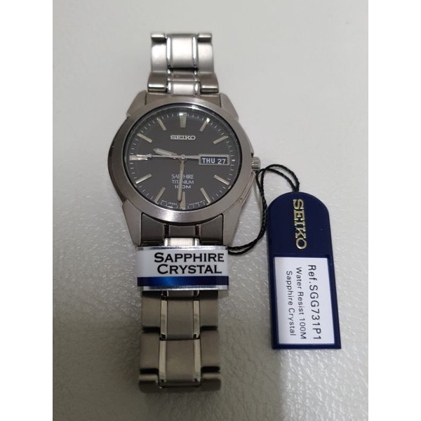 Seiko titanium sapphire outlet sgg731p1