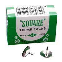 STY Square Thumb Tack 50s Stationery Thumb Push Pin Needles Notice