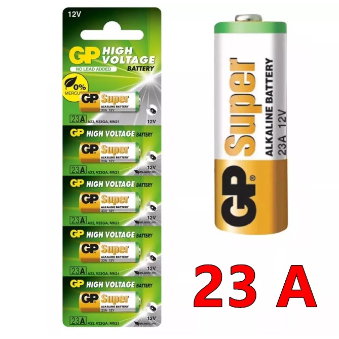 GP 23AE A23,V23GA,MN21 23AE-2C5 HIGH VOLTAGE Battery 12V - Pack of