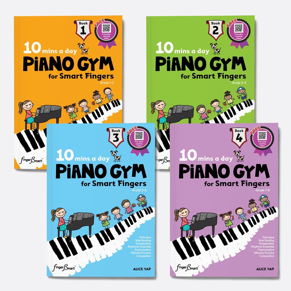 10 mins a day piano gym for smart fingers | Alice Yap | FingersSmart ...