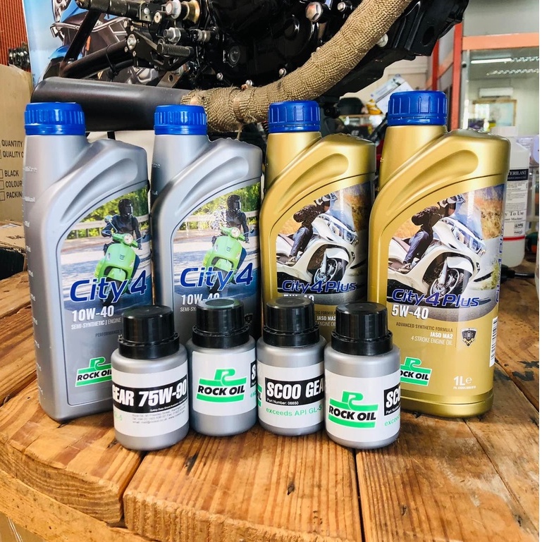 Rock Oil FullySynthetic City 4 Plus Scooter Engine Oil NVX155 Vario