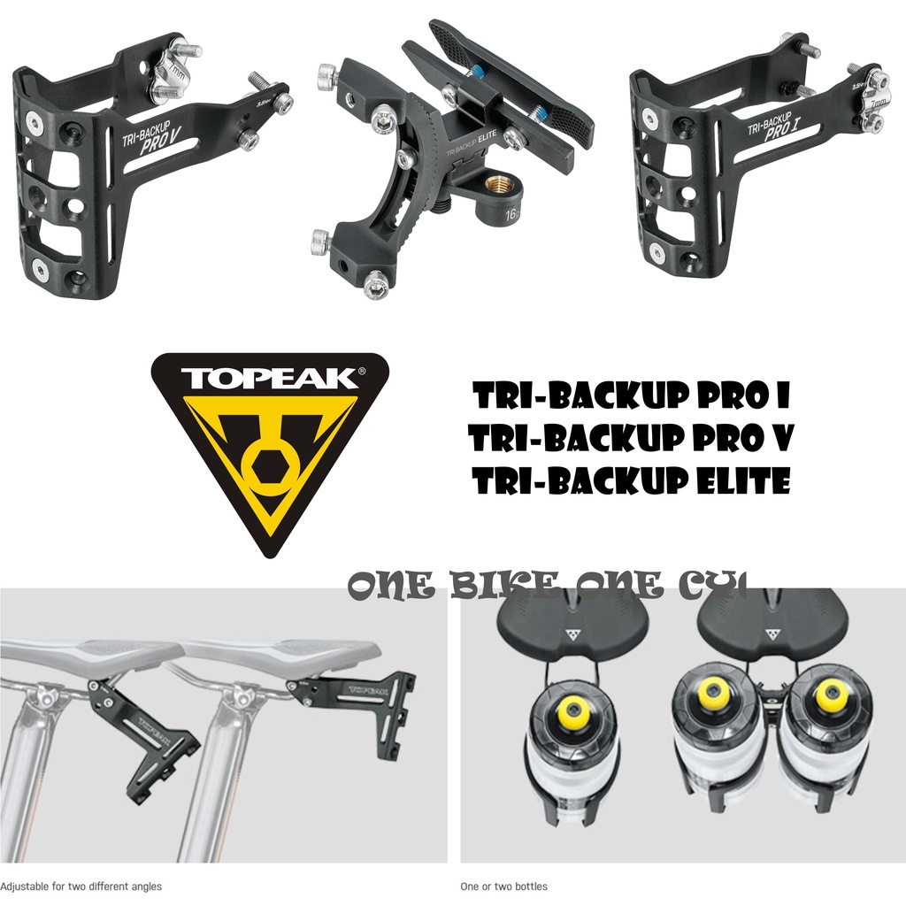 TOPEAK Tri-Cage Carbon Flaschenhalter – Ohne Reifenheber, Für Sattelträger, 45 G Leicht