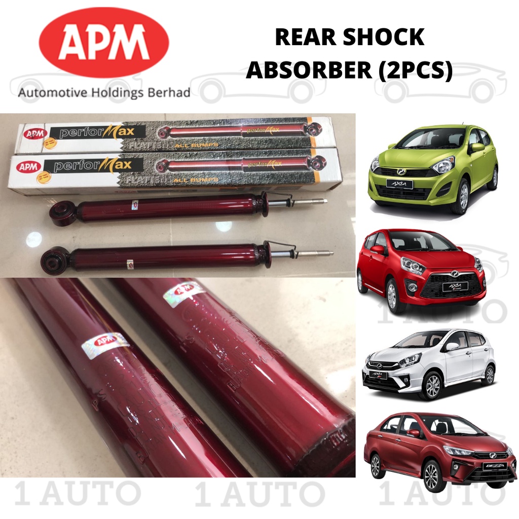 Apm Performax Rear Shock Absorber Pair Sepasang Perodua Axia Bezza Shopee Malaysia