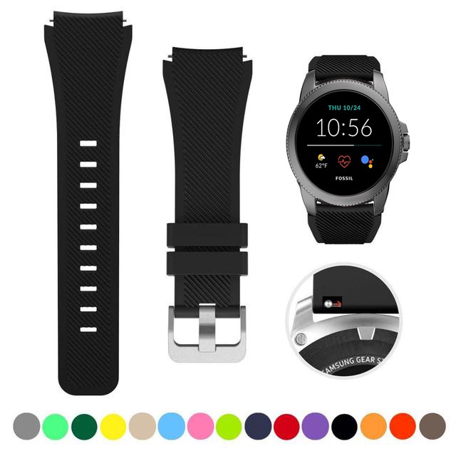 Tencloud Cinturino In Acciaio 22 Mm Per Fossil Gen 5 / Gen 4 – Compatibile Con Carlyle, Garrett, Julianna, Explorist