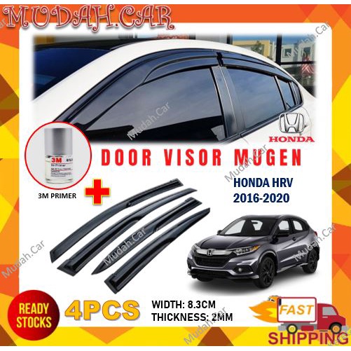 Honda Hrv 2016-2021 Door Visor Mugen Air Press Window Wind Deflector 