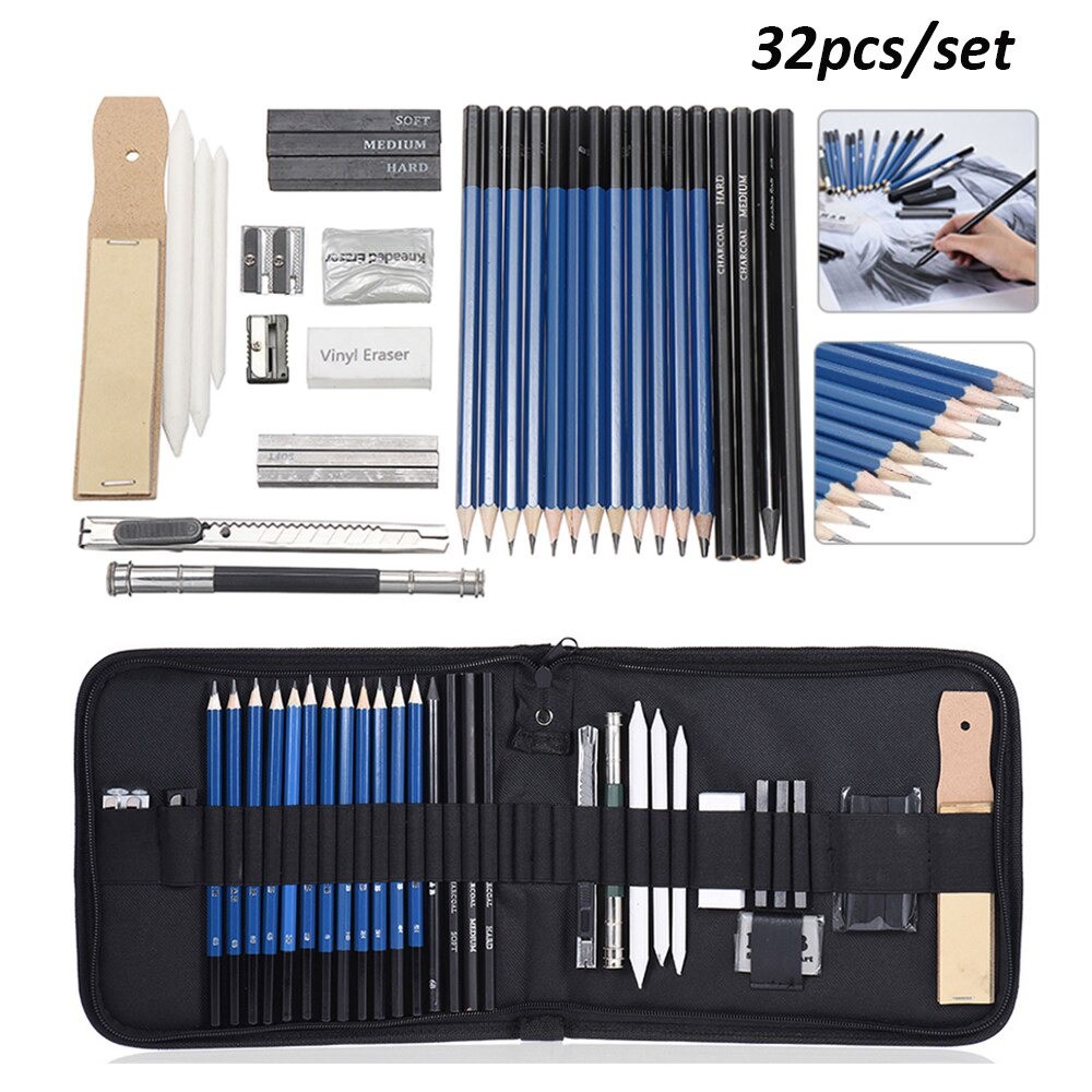 32pcs Art Pencil Set Drawing Pencils Sketch Kit for Art Class and ...