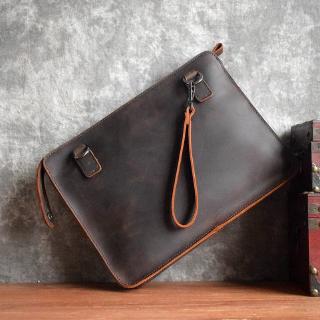 Leather clutch best sale bag men