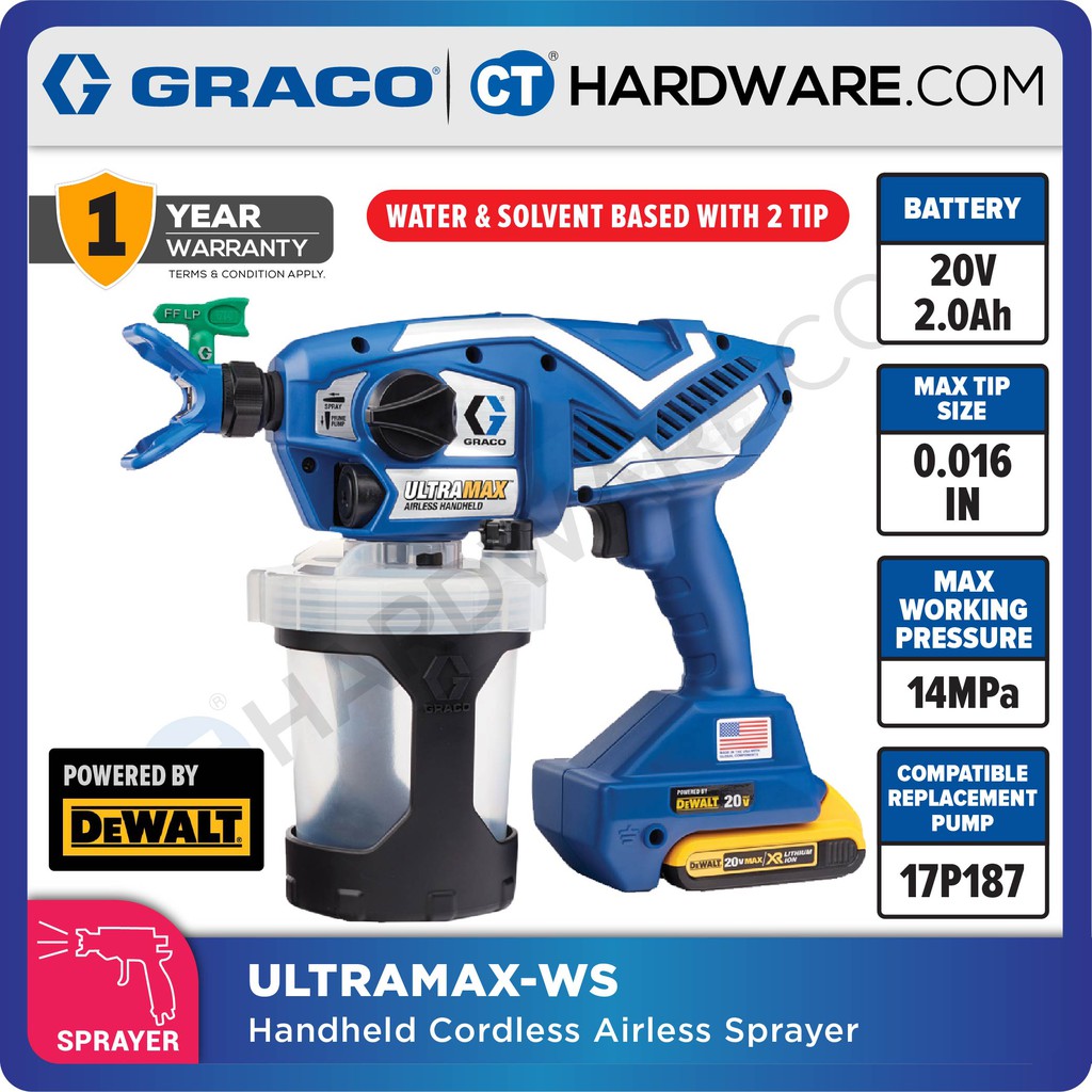 Graco 20v cordless online paint sprayer