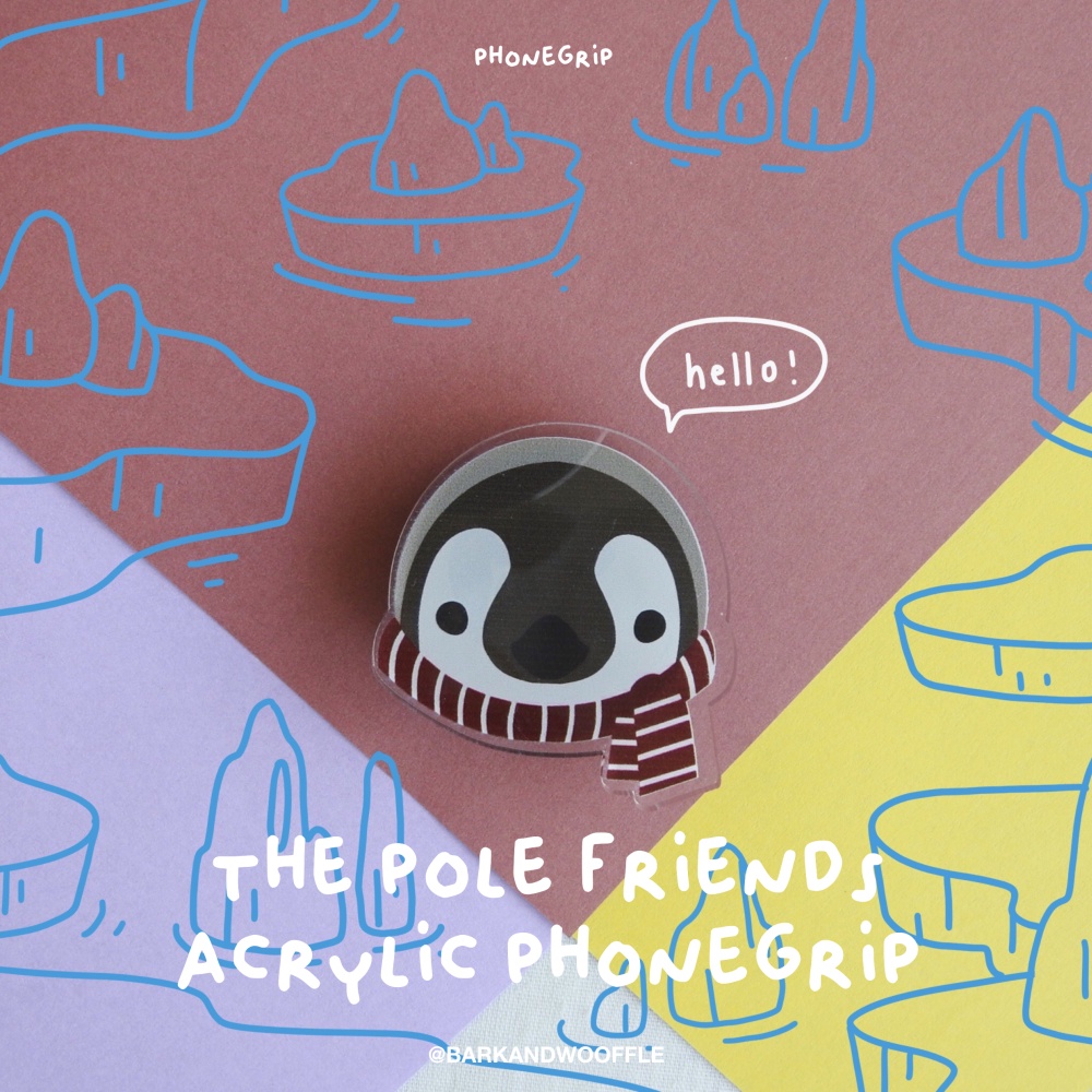 Bark AND WOOFFLE Acrylic Pop Socket Phone Holder Pole Friends - Acrylic ...